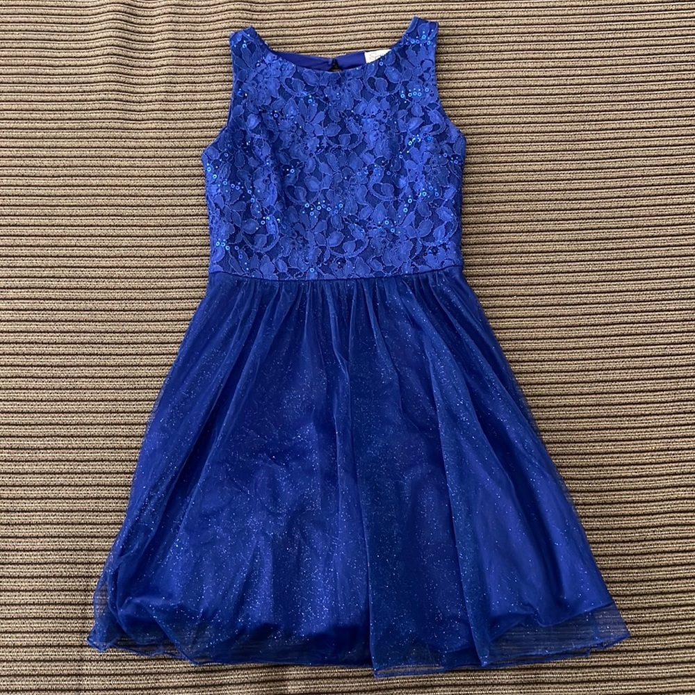 Navy Blue Sparkly Homecoming/Prom Dress size 3